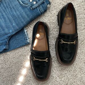 Sam Edelman Chunky Black Loafers